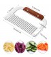 Stainless Steel Wave Potato Cutter Crinkle Cutting Tool French Fry Slice Vegetable Cutter